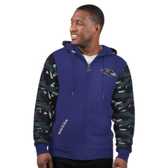 Baltimore Ravens Starter Thursday Night Gridiron Full-Zip Hoodie Purple - NFL