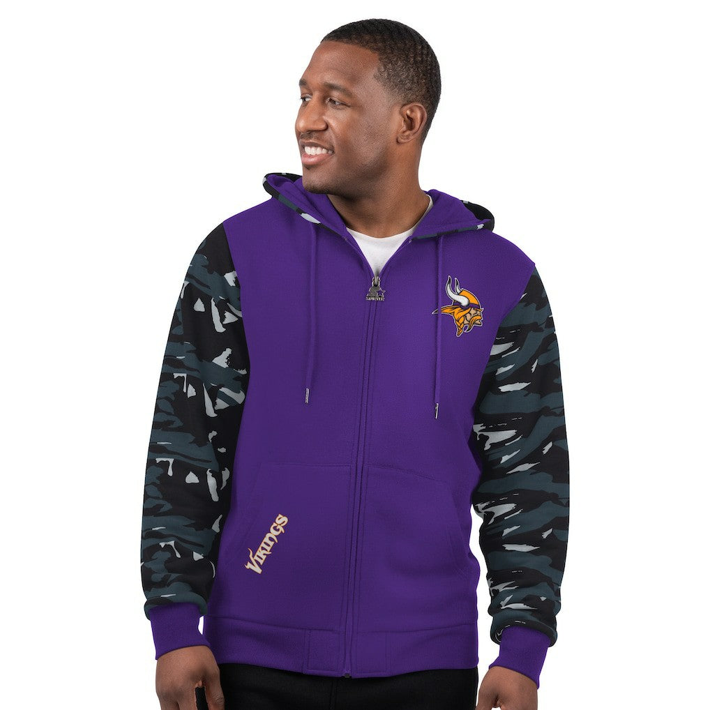 Minnesota Vikings Starter Thursday Night Gridiron Full-Zip Hoodie Purple - NFL