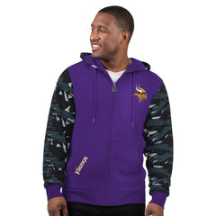 Minnesota Vikings Starter Thursday Night Gridiron Full-Zip Hoodie Purple - NFL