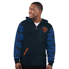 Chicago Bears Starter Thursday Night Gridiron Full-Zip Hoodie Navy - NFL