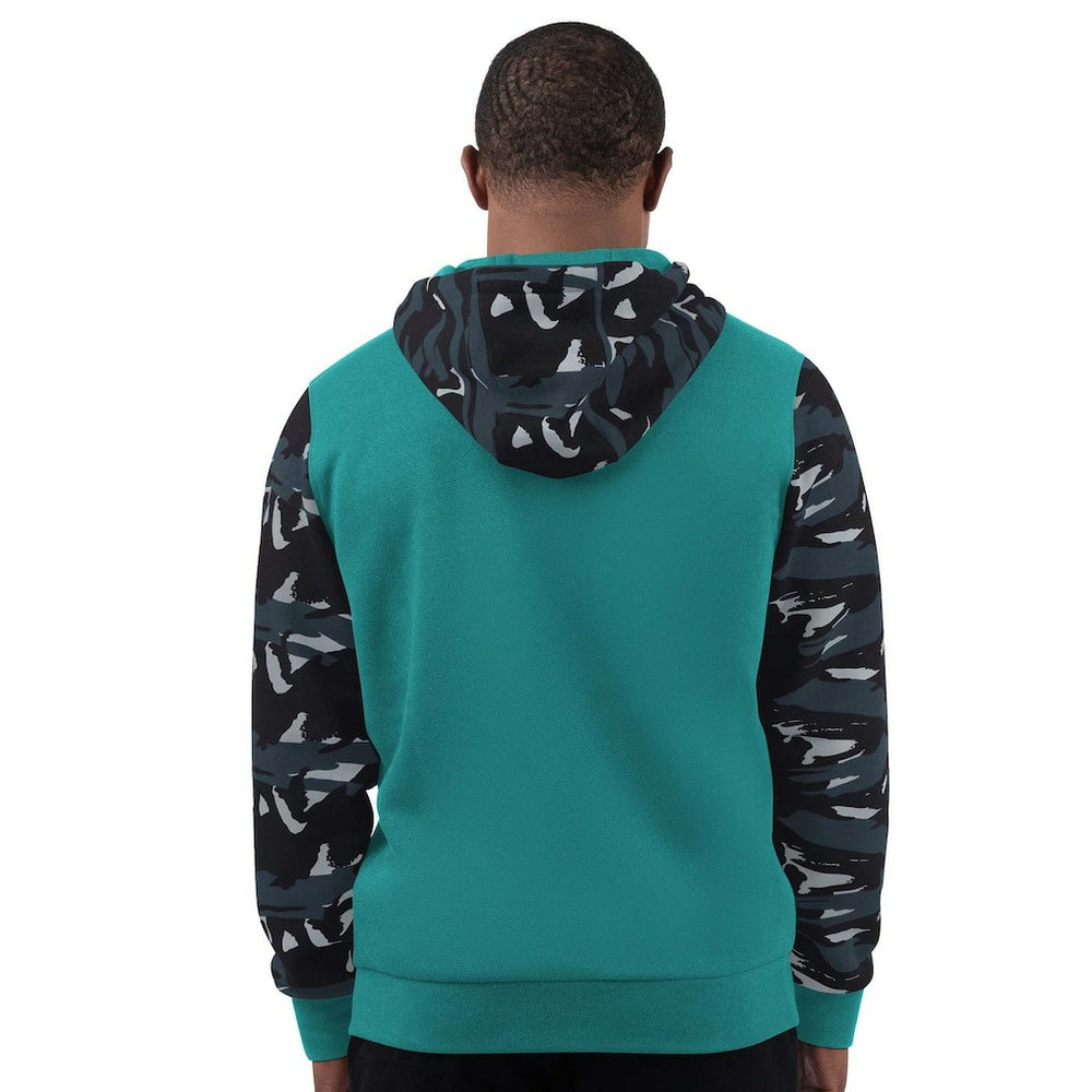 Miami Dolphins Starter Thursday Night Gridiron Vintage Logo Full-Zip Hoodie Aqua - NFL