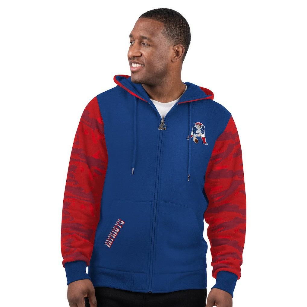 New England Patriots Starter Thursday Night Gridiron Vintage Logo Full-Zip Hoodie Navy - NFL