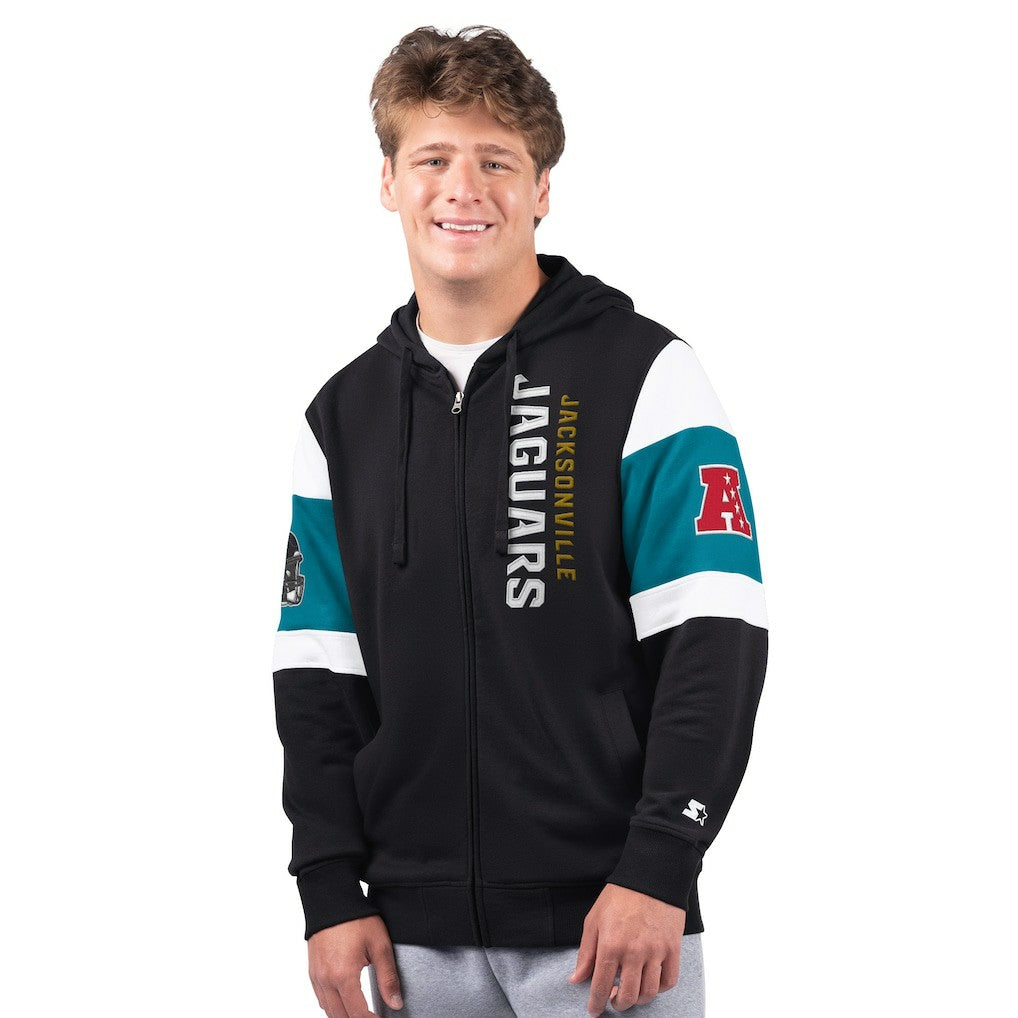 Jacksonville Jaguars Starter Extreme Full-Zip Hoodie Black - NFL