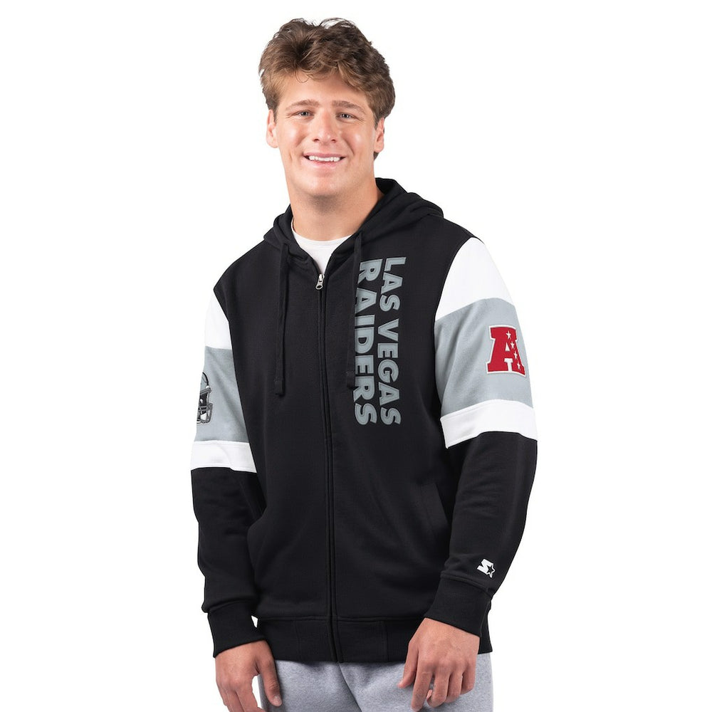 Las Vegas Raiders Starter Extreme Full-Zip Hoodie Black - NFL
