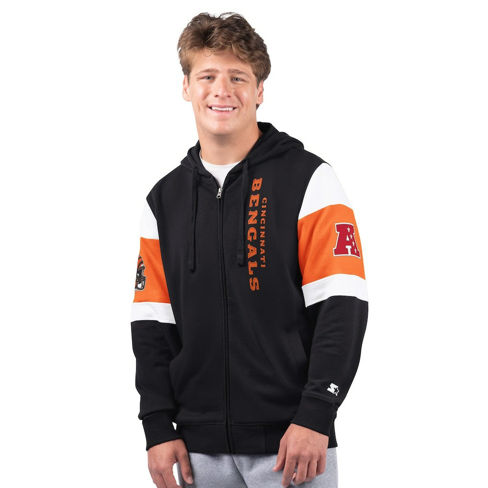 Cincinnati Bengals Starter Extreme Full-Zip Hoodie Black - NFL