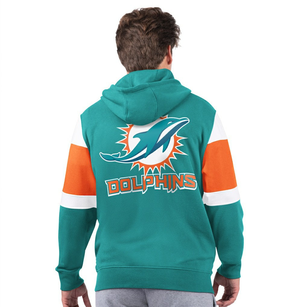 Miami Dolphins Starter Extreme Full-Zip Hoodie Aqua - NFL