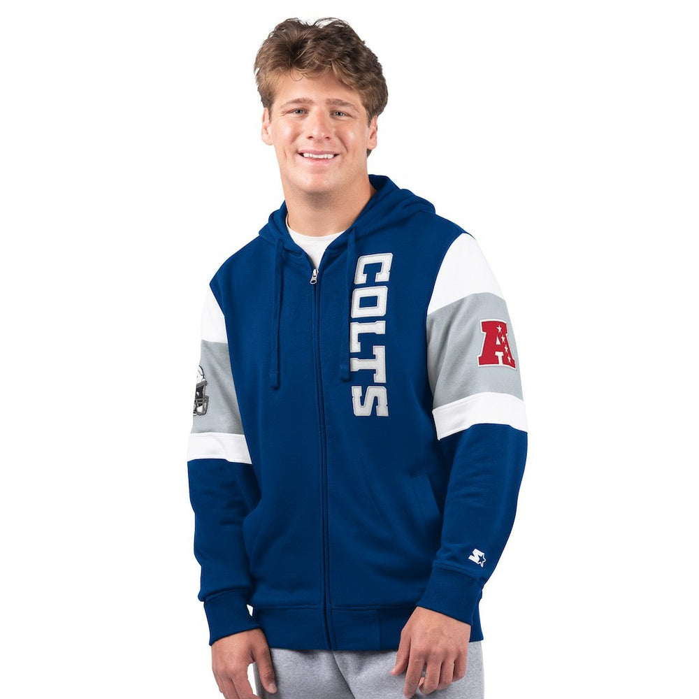 Indianapolis Colts Starter Extreme Full-Zip Hoodie Royal - NFL