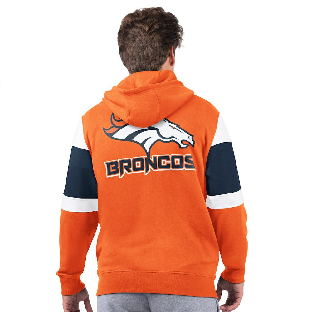 Denver Broncos Starter Extreme Full-Zip Hoodie Orange - NFL