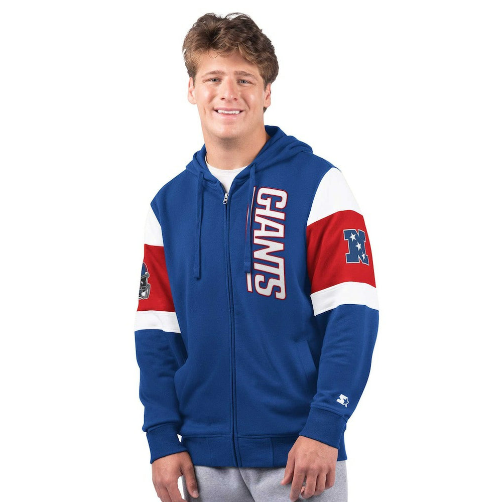 New York Giants Starter Extreme Full-Zip Hoodie Royal - NFL