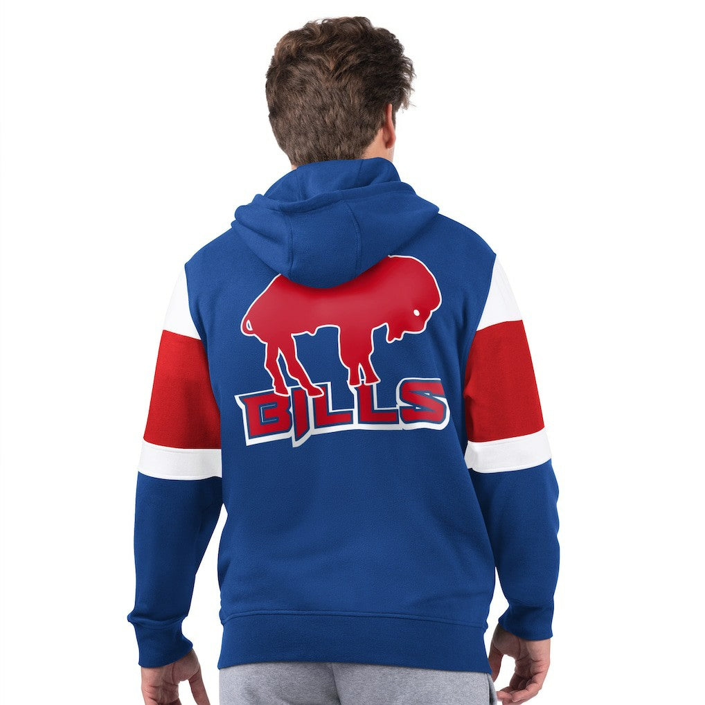 Buffalo Bills Starter Extreme Vintage Logo Full-Zip Hoodie Royal - NFL