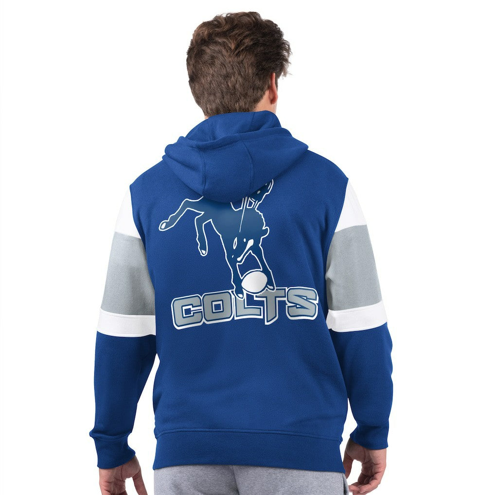 Indianapolis Colts Starter Extreme Vintage Logo Full-Zip Hoodie Royal - NFL