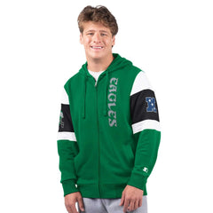 Philadelphia Eagles Starter Extreme Vintage Logo Full-Zip Hoodie Kelly Green - NFL