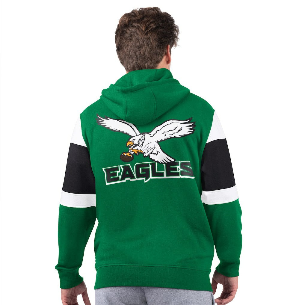 Philadelphia Eagles Starter Extreme Vintage Logo Full-Zip Hoodie Kelly Green - NFL