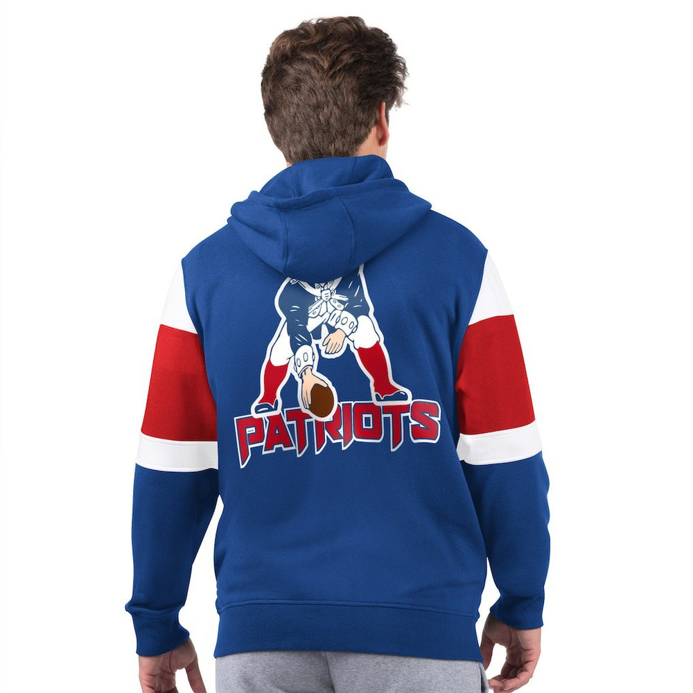 New England Patriots Starter Extreme Vintage Logo Full-Zip Hoodie Navy - NFL