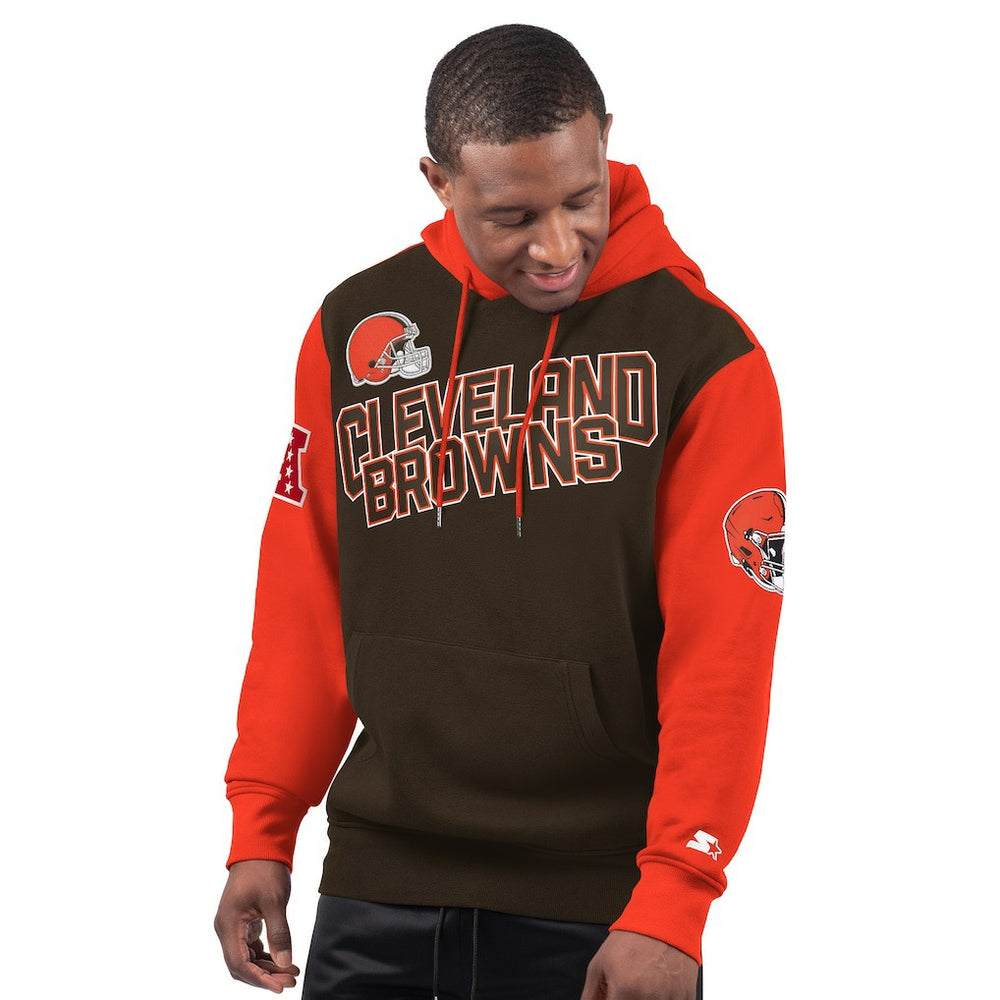 Cleveland Browns Starter Extreme Pullover Hoodie Brown - NFL