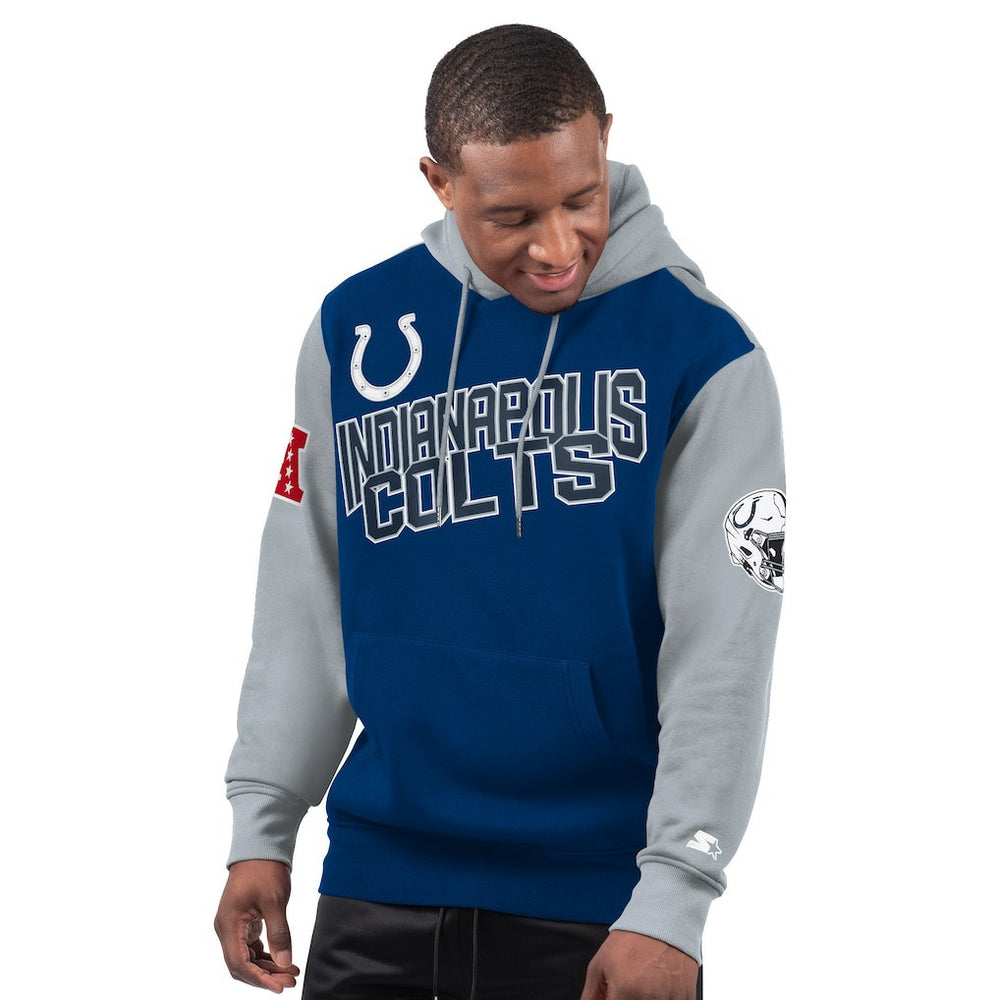 Indianapolis Colts Starter Extreme Pullover Hoodie Royal - NFL