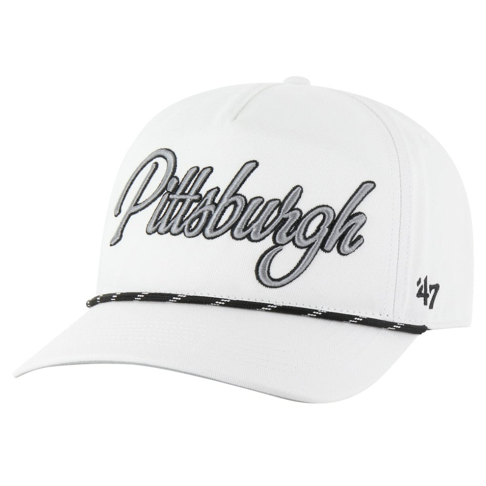 Pittsburgh Pirates '47 Overhand Speckle Hitch Rope Adjustable Hat Sale