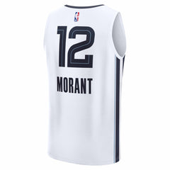 Fanatics - Ja Morant Memphis Grizzlies Fast Break Replica Player Jersey - Association Edition - White