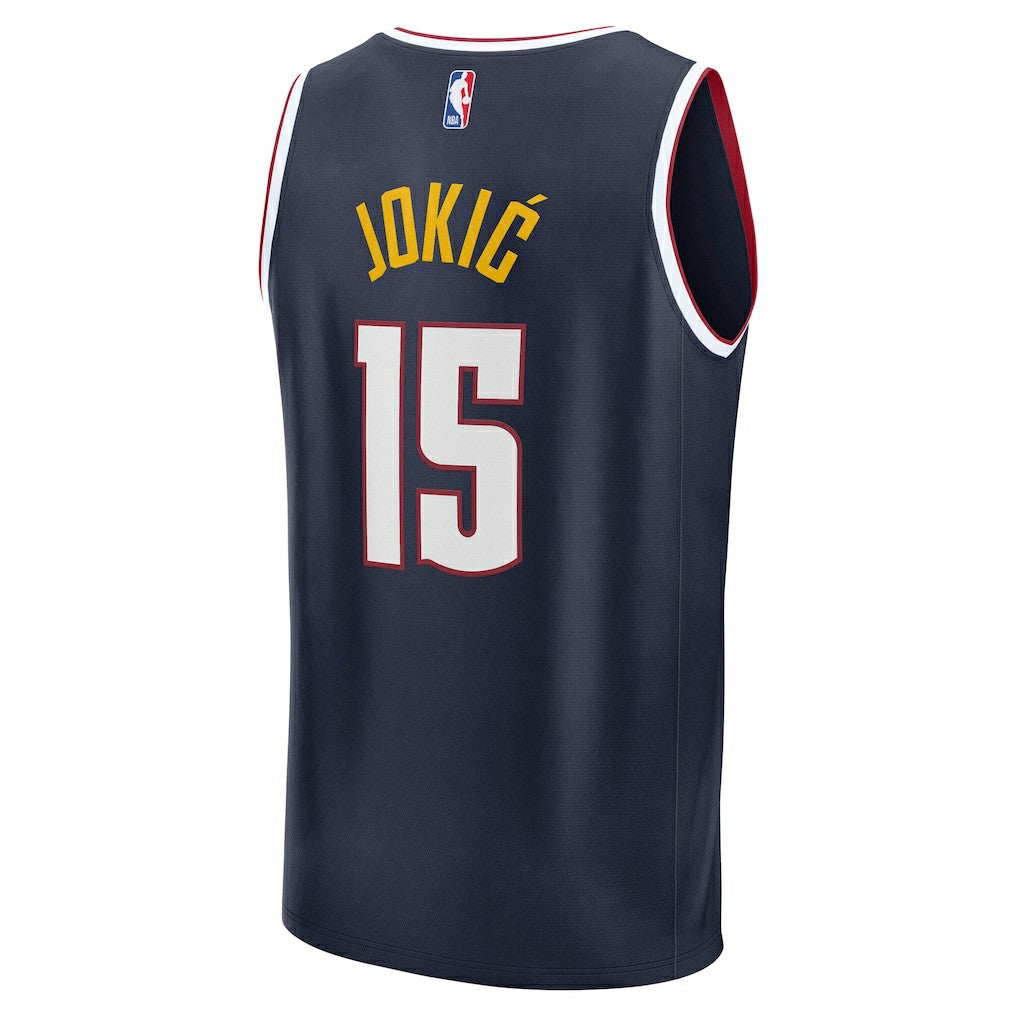 Fanatics - Nikola Jokic Denver Nuggets Fast Break Replica Player Jersey - Icon Edition - Navy