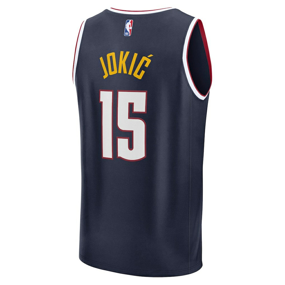 Fanatics - Nikola Jokic Denver Nuggets Fast Break Replica Player Jersey - Icon Edition - Navy