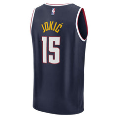 Fanatics - Nikola Jokic Denver Nuggets Youth Fast Break Replica Player Jersey - Icon Editi- Navy