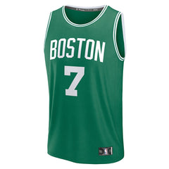 Fanatics - Jaylen Brown Boston Celtics Fast Break Replica Player Jersey - Icon Edition - Kelly Green