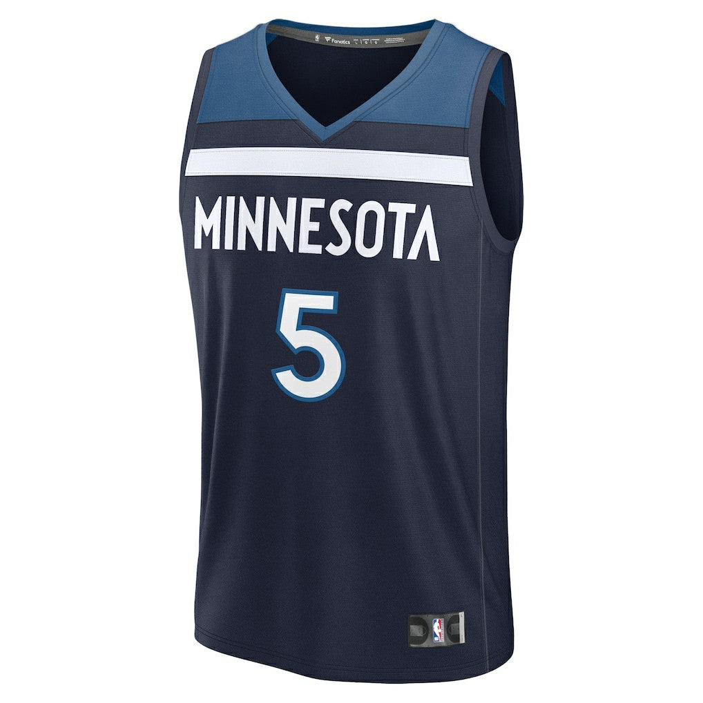Fanatics - Anthony Edwards Minnesota Timberwolves Fast Break Replica Player Jersey - Icon Edition - Navy