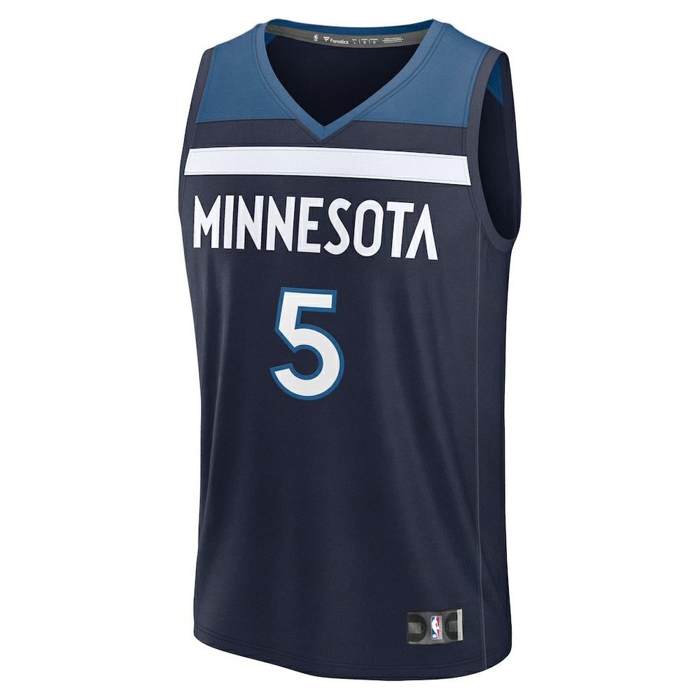 Fanatics - Anthony Edwards Minnesota Timberwolves Fast Break Replica Player Jersey - Icon Edition - Navy