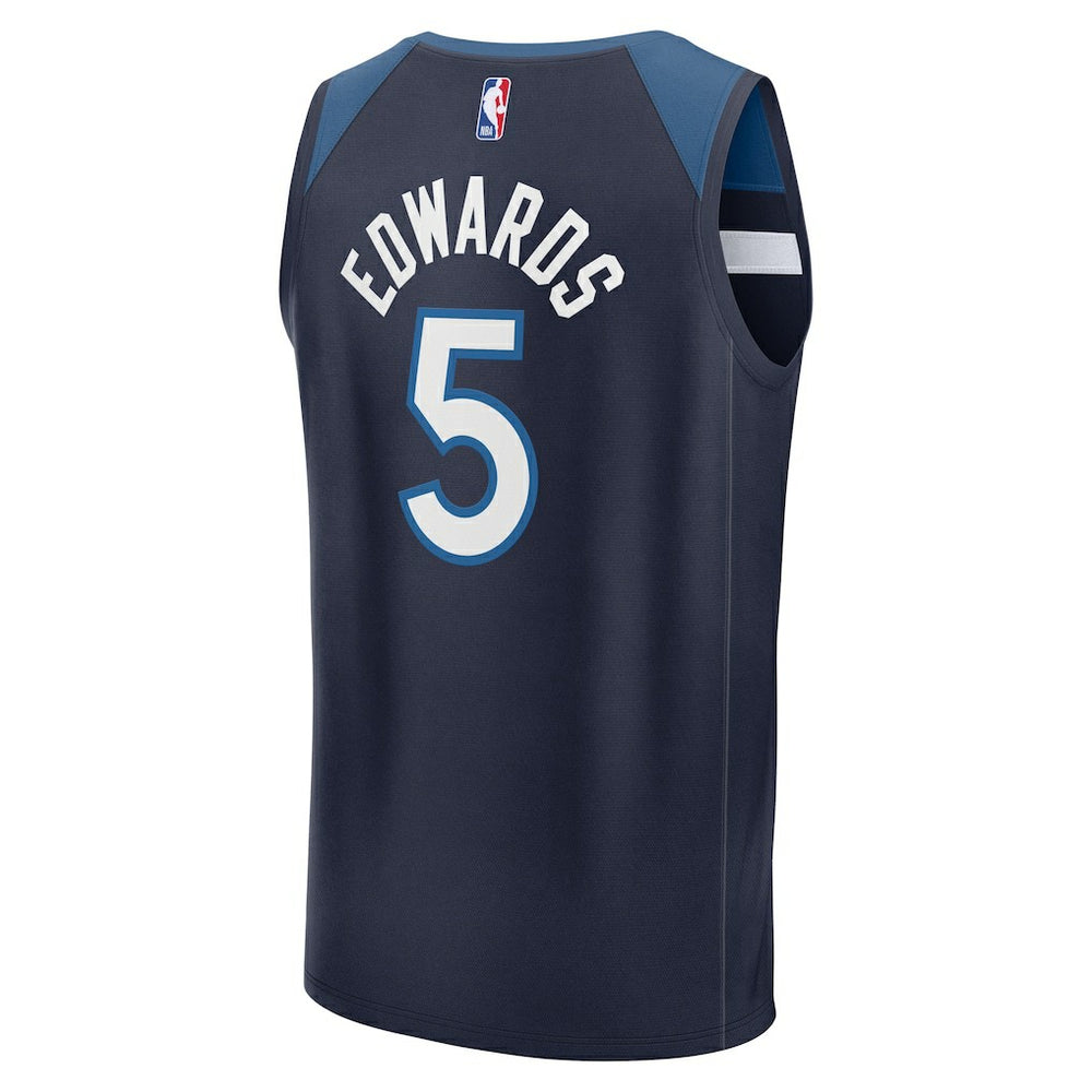 Fanatics - Anthony Edwards Minnesota Timberwolves Fast Break Replica Player Jersey - Icon Edition - Navy