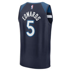 Fanatics - Anthony Edwards Minnesota Timberwolves Fast Break Replica Player Jersey - Icon Edition - Navy