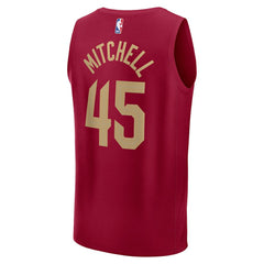 Fanatics - Donovan Mitchell Cleveland Cavaliers Fast Break Replica Player Jersey - Icon Editi- Wine