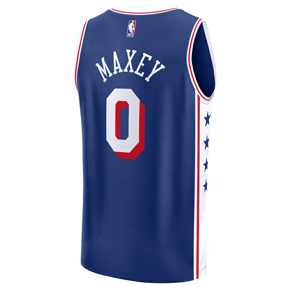 Fanatics - Tyrese Maxey Philadelphia 76ers Fast Break Replica Player Jersey - Icon Edition - Royal