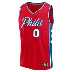 Fanatics - Tyrese Maxey Philadelphia 76ers Fast Break Replica Player Jersey - Statement Edition - Red