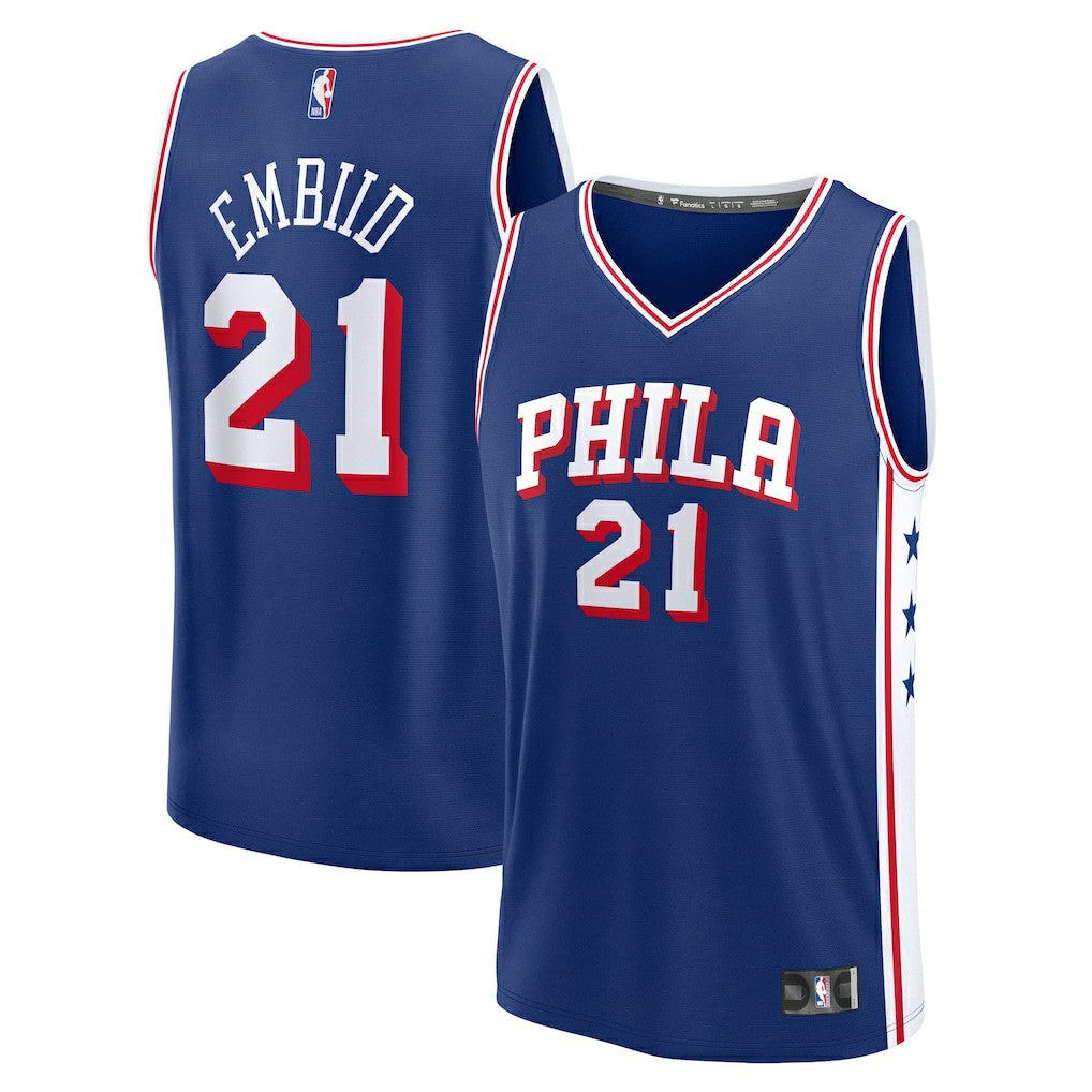 Fanatics - Joel Embiid Philadelphia 76ers Fast Break Replica Player Jersey - Icon Edition - Royal