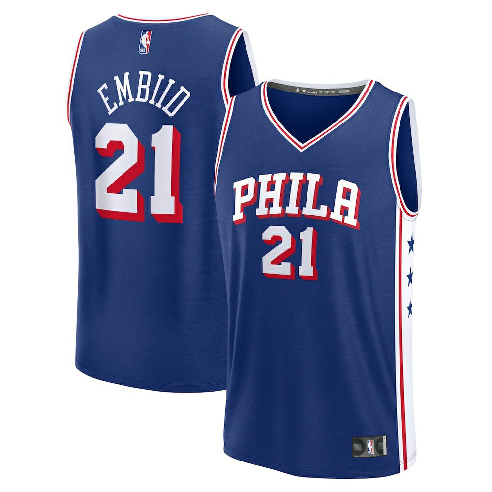 Fanatics - Joel Embiid Philadelphia 76ers Youth Fast Break Replica Player Jersey - Icon Edition - Royal