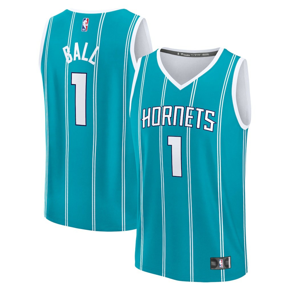 Fanatics - LaMelo Ball Charlotte Hornets Fast Break Replica Player Jersey - Icon Edition - Teal