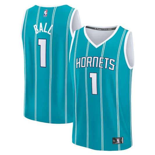 LaMelo Ball Charlotte Hornets Youth Fast Break Replica Player Jersey - Icon Edition - Teal | NBA Jerseys
