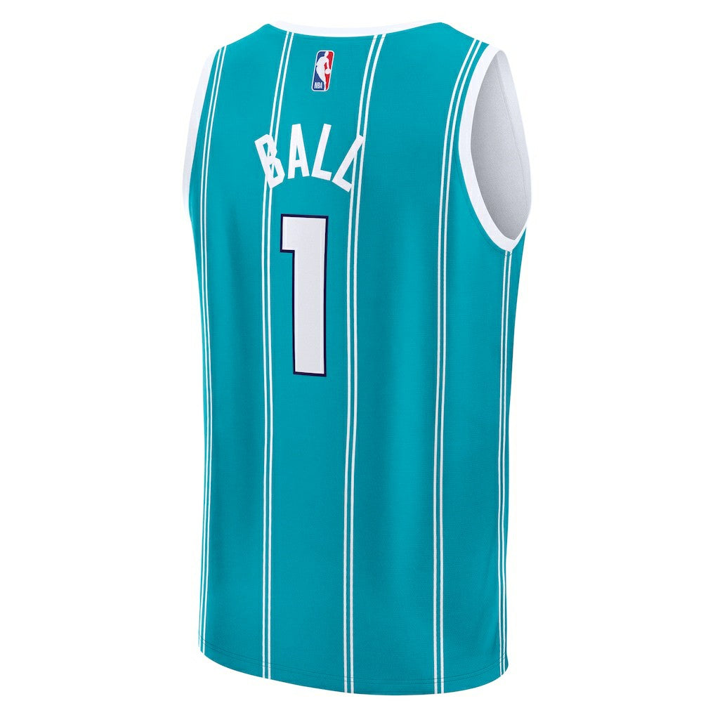 Fanatics - LaMelo Ball Charlotte Hornets Youth Fast Break Replica Player Jersey - Icon Edition - Teal