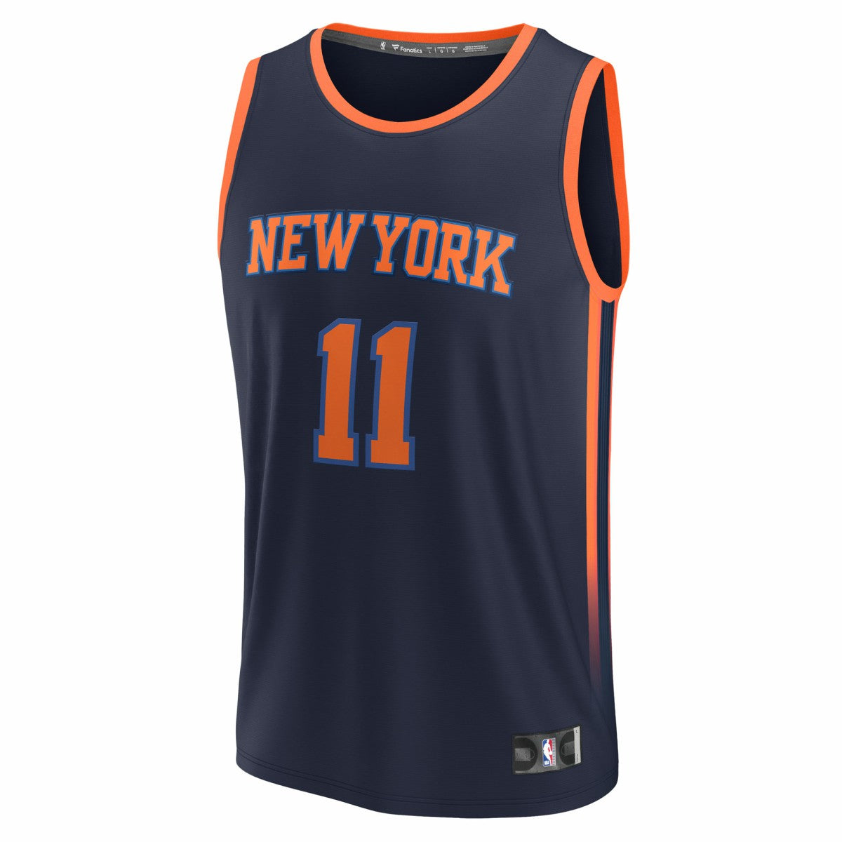 Fanatics - Jalen Brunson New York Knicks Fast Break Replica Player Jersey - Statement Edition - Navy