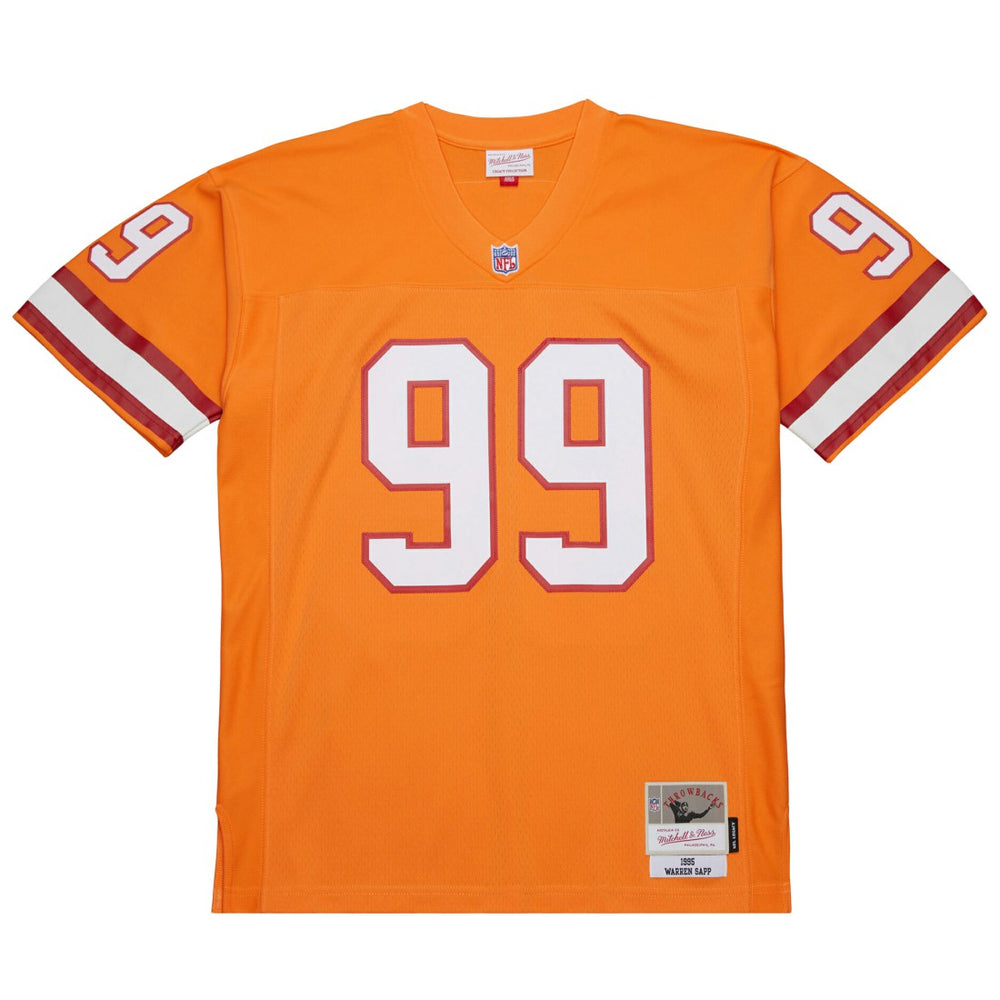 Warren Sapp Tampa Bay Buccaneers 1995 Legacy Replica Jersey Orange - Mitchell & Ness