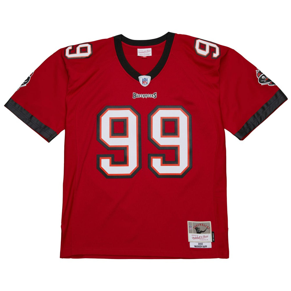 Warren Sapp Tampa Bay Buccaneers 2002 Legacy Replica Jersey Red - Mitchell & Ness