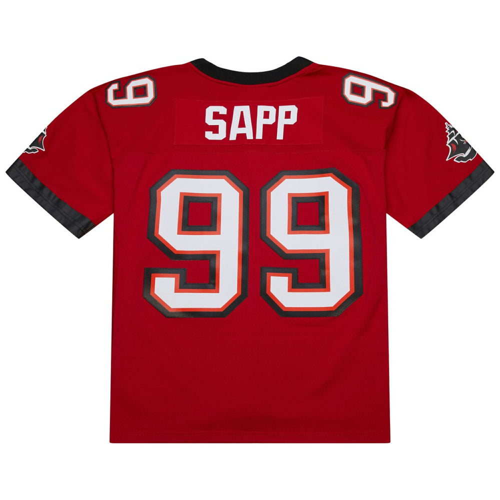 Warren Sapp Tampa Bay Buccaneers 2002 Legacy Replica Jersey Red - Mitchell & Ness