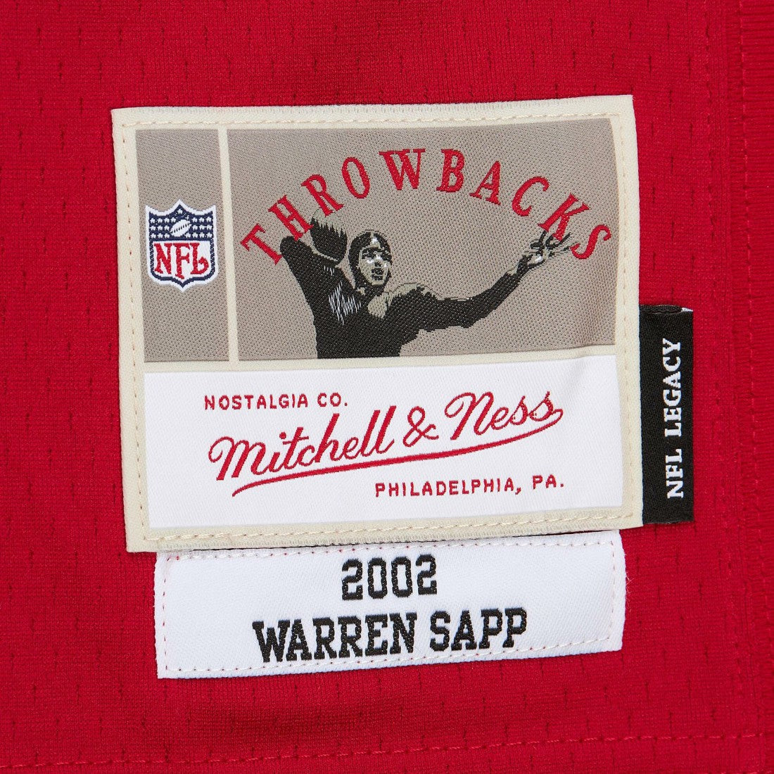 Warren Sapp Tampa Bay Buccaneers 2002 Legacy Replica Jersey Red - Mitchell & Ness
