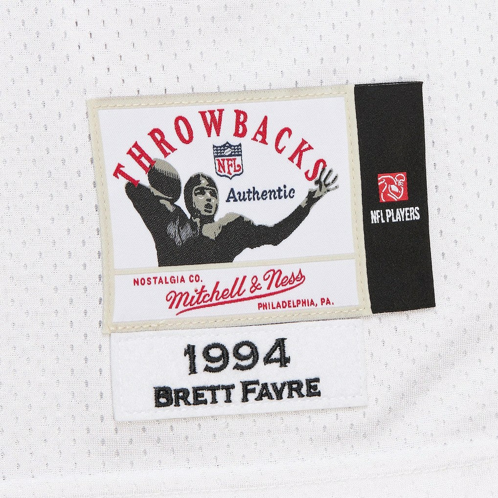 Brett Favre Green Bay Packers 1994 Authentic Throwback Retired Player Jersey White - Mitchell & Ness