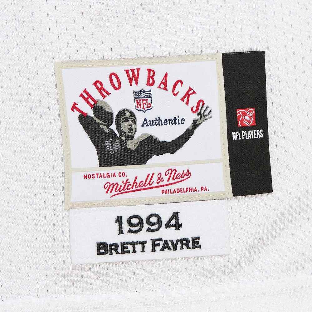 Brett Favre Green Bay Packers 1994 Authentic Throwback Retired Player Jersey White - Mitchell & Ness