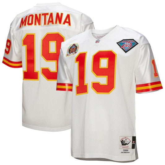 Joe Montana Kansas City Chiefs 1994 Authentic Throwback Retired Player Jersey - White discount | NFL Jerseys