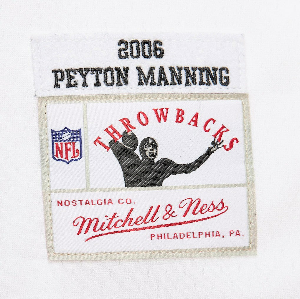 Peyton Manning Indianapolis Colts Player Name & Number Hoodie Legacy Jersey White - Mitchell & Ness