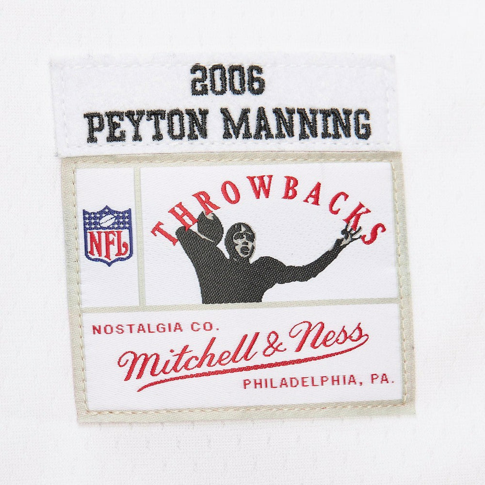 Peyton Manning Indianapolis Colts Player Name & Number Hoodie Legacy Jersey White - Mitchell & Ness