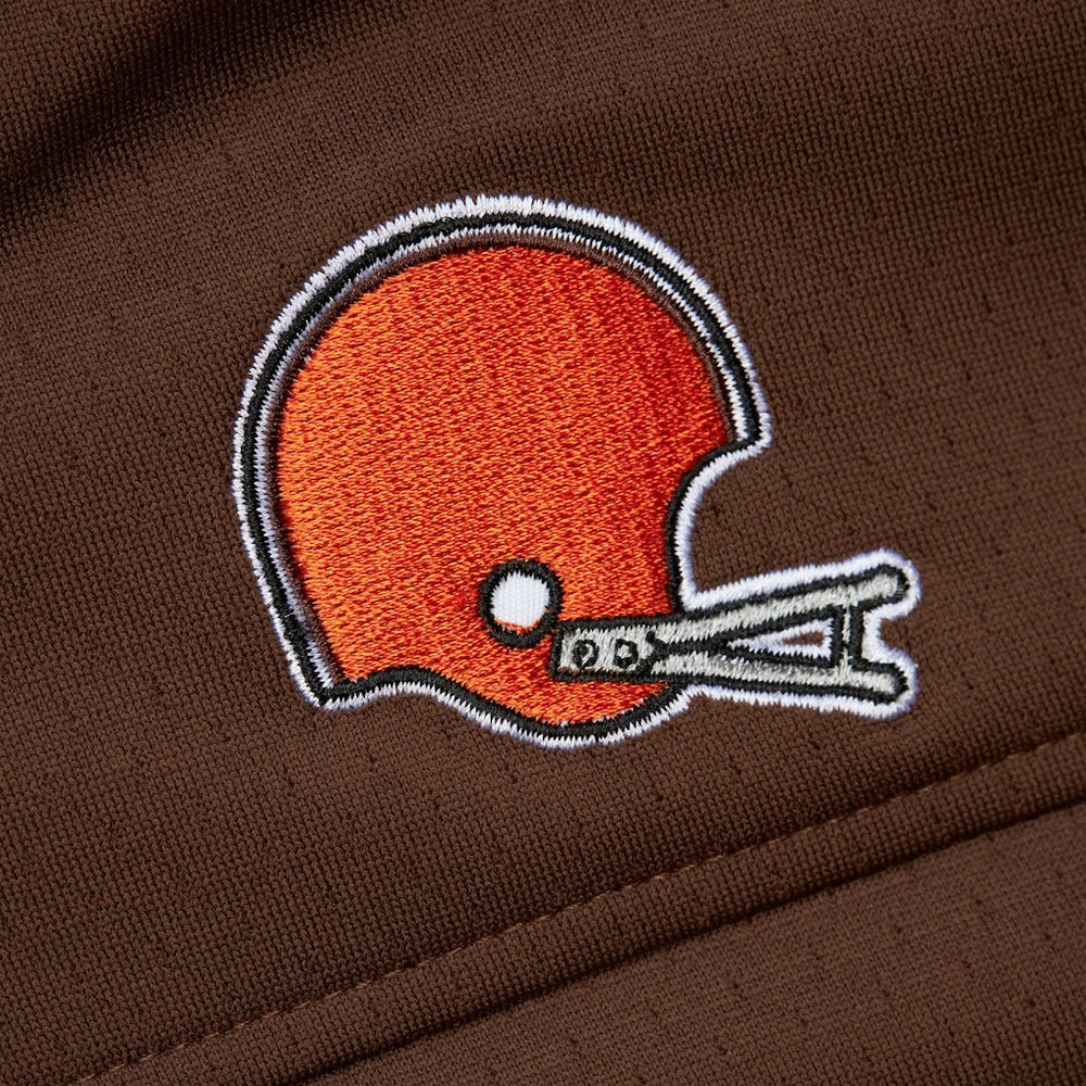 Jim Brown Cleveland Browns Player Name & Number Hoodie Legacy Jersey Brown - Mitchell & Ness