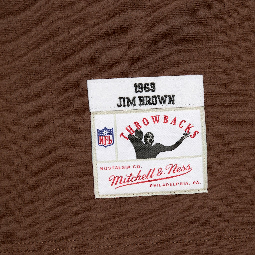 Jim Brown Cleveland Browns Player Name & Number Hoodie Legacy Jersey Brown - Mitchell & Ness